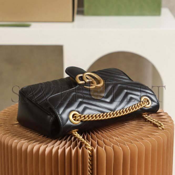 GUCCI MARMONT SMALL MATELASSE SHOULDER BAG 443497 (26*14*7cm) GUCCI MARMONT SMALL MATELASSE SHOULDER BAG 443497 (26*14*7cm)